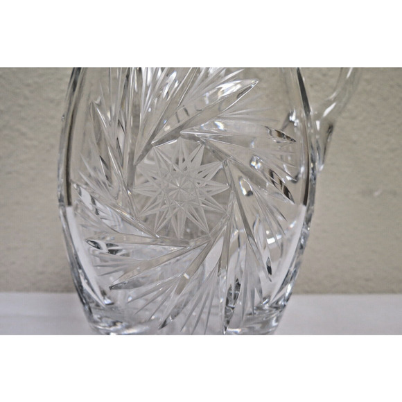 Glass Crystal Pinwheel Pitcher - 7" - Picture 2 of 5